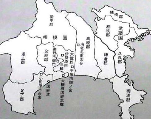 相模八郡図 相模八郡図